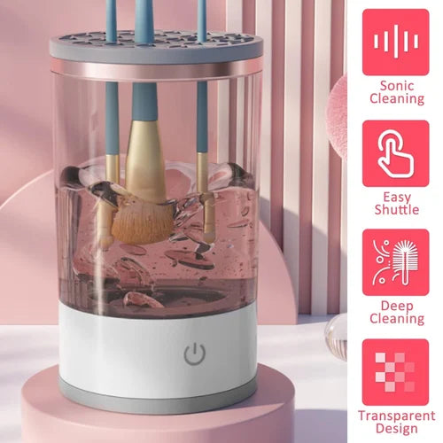 GlowSpin™ Electric Makeup Brush Cleaner – USB Rechargeable Auto Washer