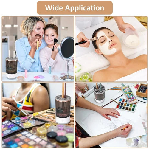 GlowSpin™ Electric Makeup Brush Cleaner – USB Rechargeable Auto Washer