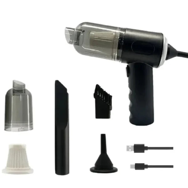 CleanPro™ 3-in-1 Mini Vacuum Cleaner – Wireless Handheld with Attachments