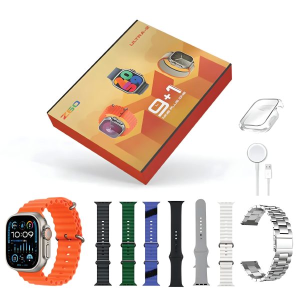 Z60 Ultra™  Smartwatch 9+1 Combo Pack – 49mm Display | Bluetooth Calling | Multi-Sport Modes