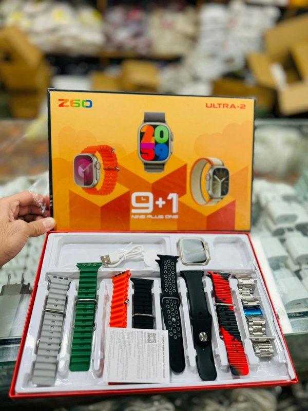 Z60 Ultra™  Smartwatch 9+1 Combo Pack – 49mm Display | Bluetooth Calling | Multi-Sport Modes