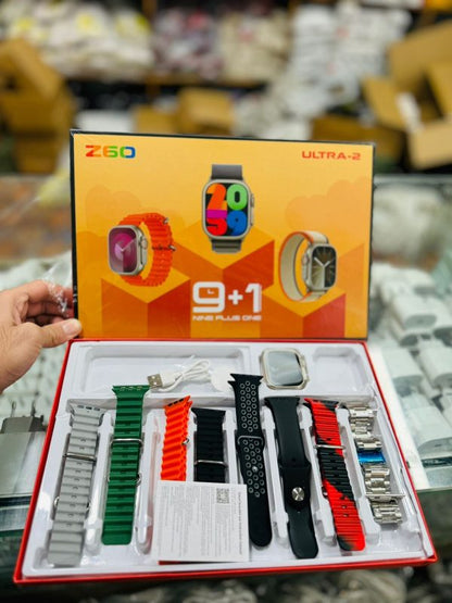 Z60 Ultra™  Smartwatch 9+1 Combo Pack – 49mm Display | Bluetooth Calling | Multi-Sport Modes