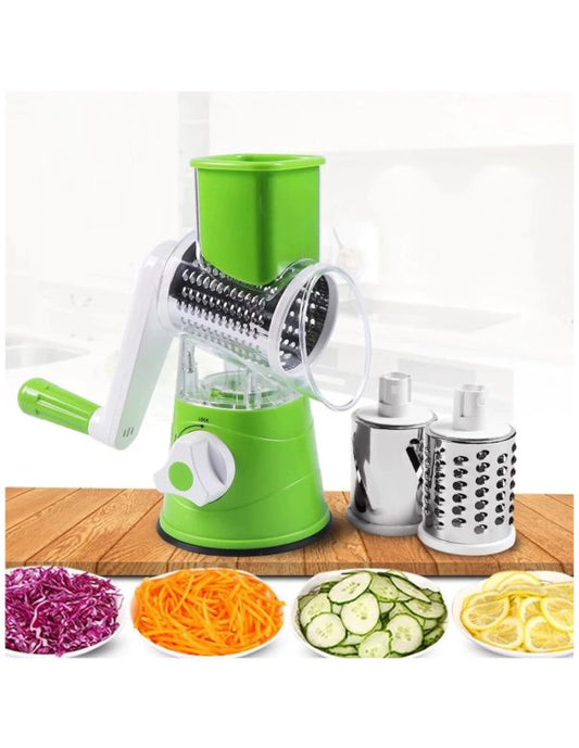 SlicePro™ 3-in-1 Drum Grater & Slicer – Multi-Use Kitchen Cutter | Fast Prep | Safe & Easy