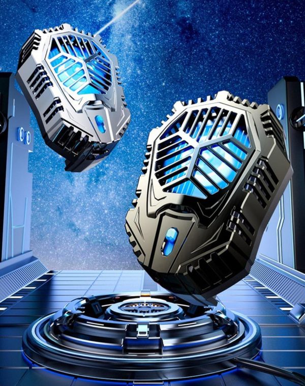 DS 01 HyperCore™ Magnetic Phone Cooler – Dual-Speed Semiconductor Cooling Fan with LED Tech & Turbo Airflow System