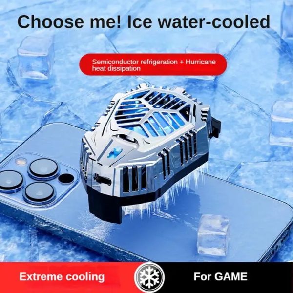 DS 01 HyperCore™ Magnetic Phone Cooler – Dual-Speed Semiconductor Cooling Fan with LED Tech & Turbo Airflow System