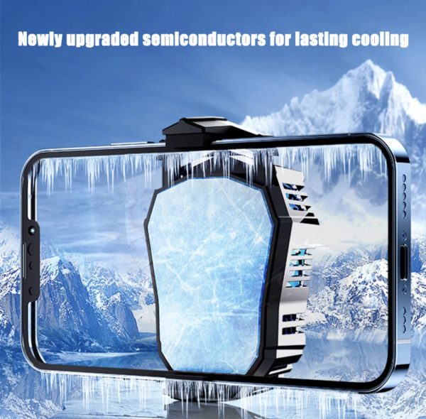 DS 01 HyperCore™ Magnetic Phone Cooler – Dual-Speed Semiconductor Cooling Fan with LED Tech & Turbo Airflow System