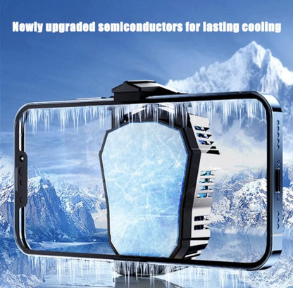 DS 01 HyperCore™ Magnetic Phone Cooler – Dual-Speed Semiconductor Cooling Fan with LED Tech & Turbo Airflow System