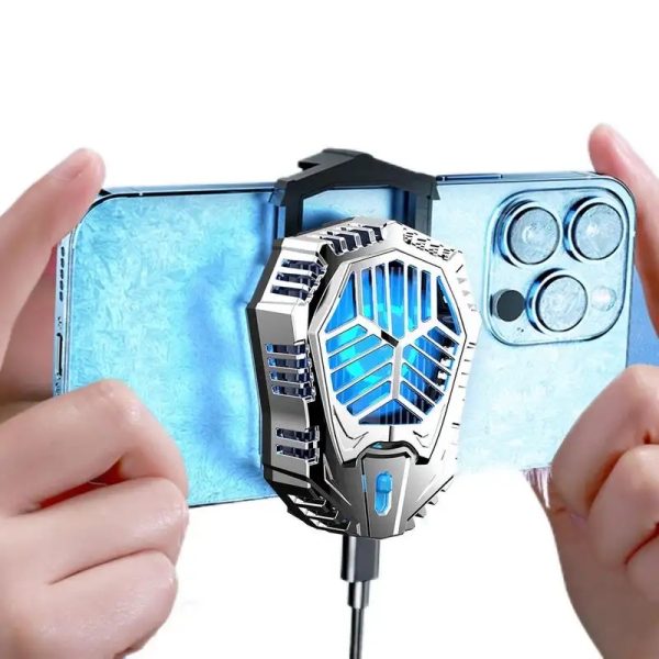 DS 01 HyperCore™ Magnetic Phone Cooler – Dual-Speed Semiconductor Cooling Fan with LED Tech & Turbo Airflow System