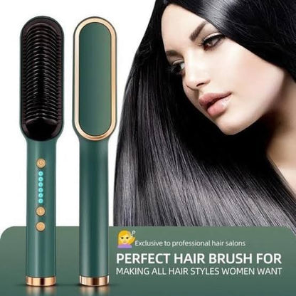 SilkStyler™ 909 Electric Hair Straightening Brush Comb – Anti-Frizz | Adjustable Heat | Ceramic