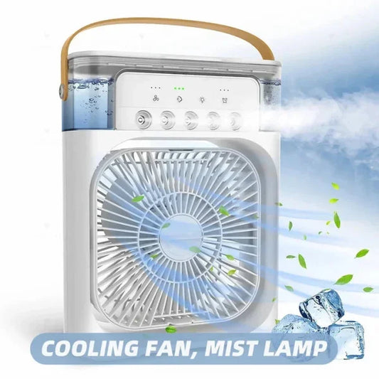 SmartCool™ Portable USB Air Conditioner Fan – Mini Air Cooler & Humidifier