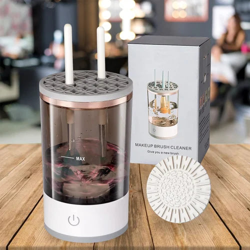 GlowSpin™ Electric Makeup Brush Cleaner – USB Rechargeable Auto Washer