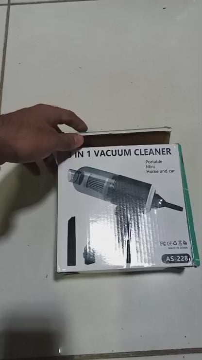CleanPro™ 3-in-1 Mini Vacuum Cleaner – Wireless Handheld with Attachments