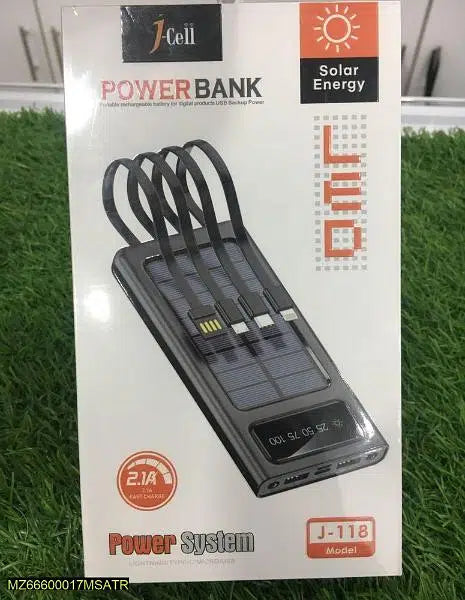 SunCharge™ Solar Power Bank with TWS Earbuds & Phone Stand – 2-in-1 Charging & Audio Companion